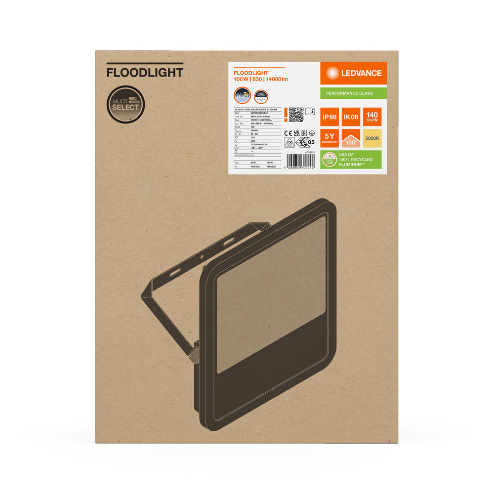 LED reflektor 100W IP66 3000K 100° – vonkajšie LED svietidlo LEDVANCE