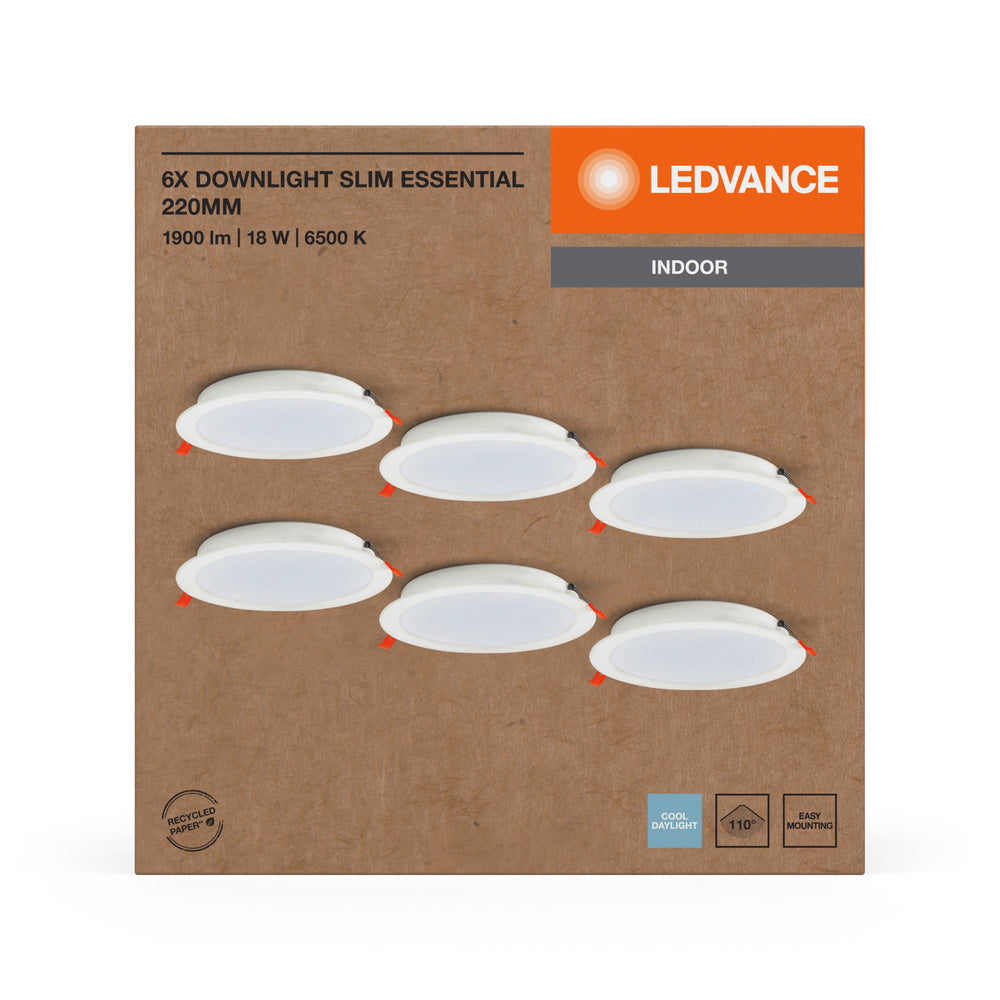 LED downlight 18W IP20 6500K 110° – zápustné LED svietidlo LEDVANCE