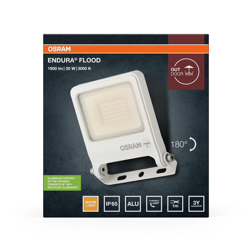 LED reflektor 20W IP65 3000K 110° – vonkajšie LED svietidlo OSRAM