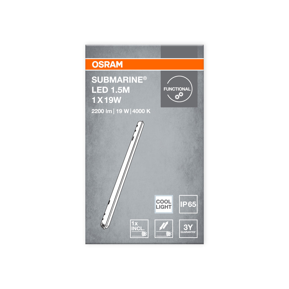 LED prachotesné svietidlo 19W IP65 4000K 140° – priemyselné prachotesné svietidlo OSRAM