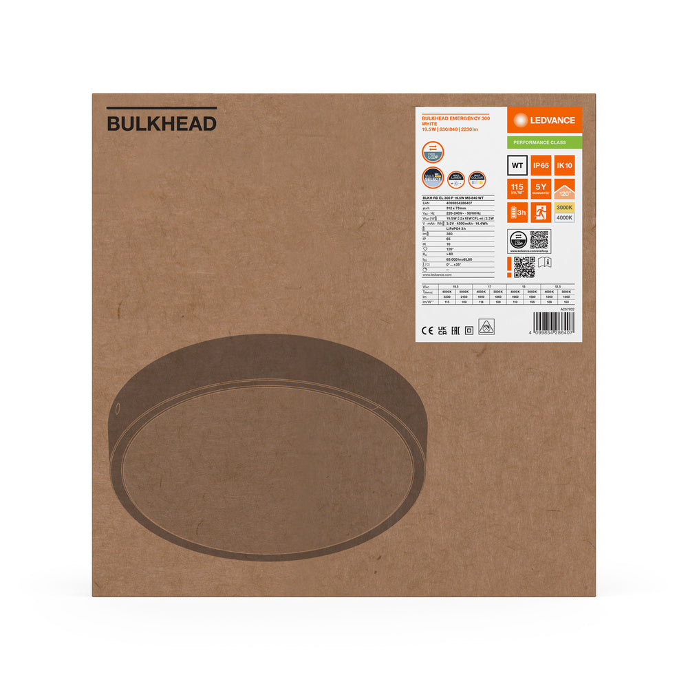 LED nástenné svietidlo 19.5W IP65 3000K 120° – nástenné LED svietidlo LEDVANCE