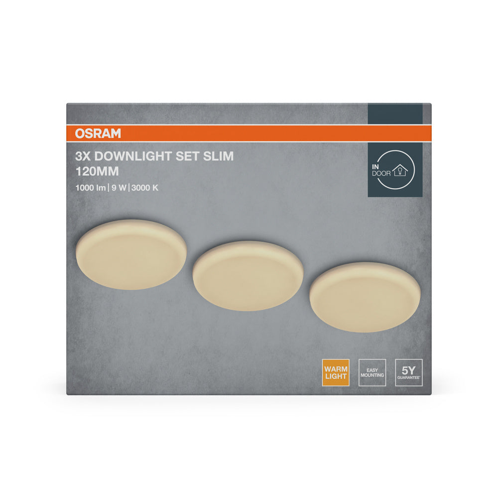 LED downlight 9W IP20 3000K 120° – zápustné LED svietidlo OSRAM