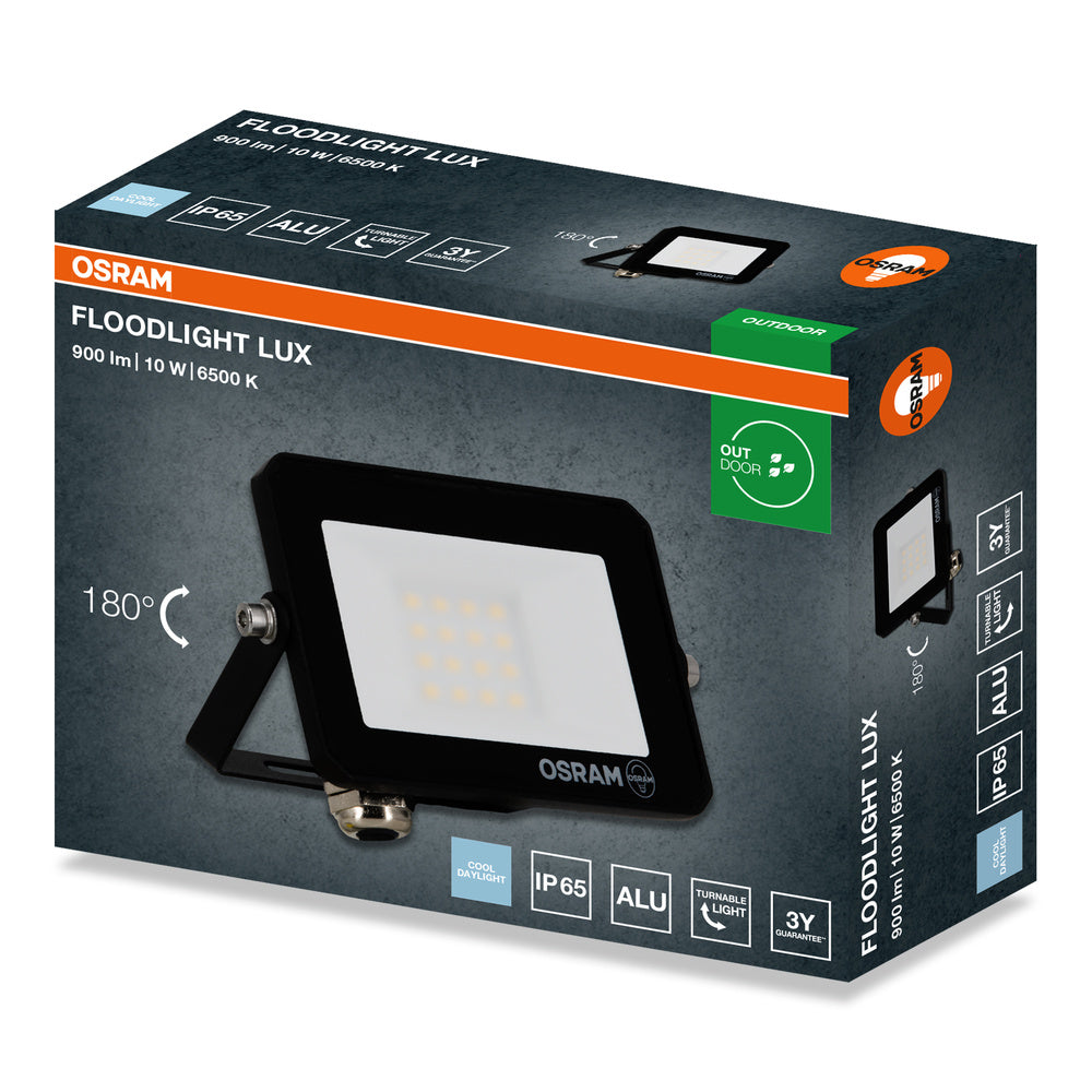 LED reflektor 10W IP65 6500K 105° – vonkajšie LED svietidlo OSRAM