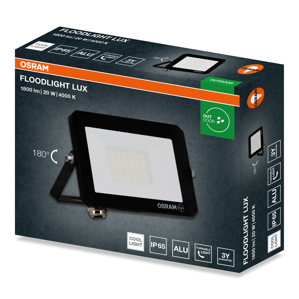 LED reflektor 20W IP65 4000K 105° – vonkajšie LED svietidlo OSRAM