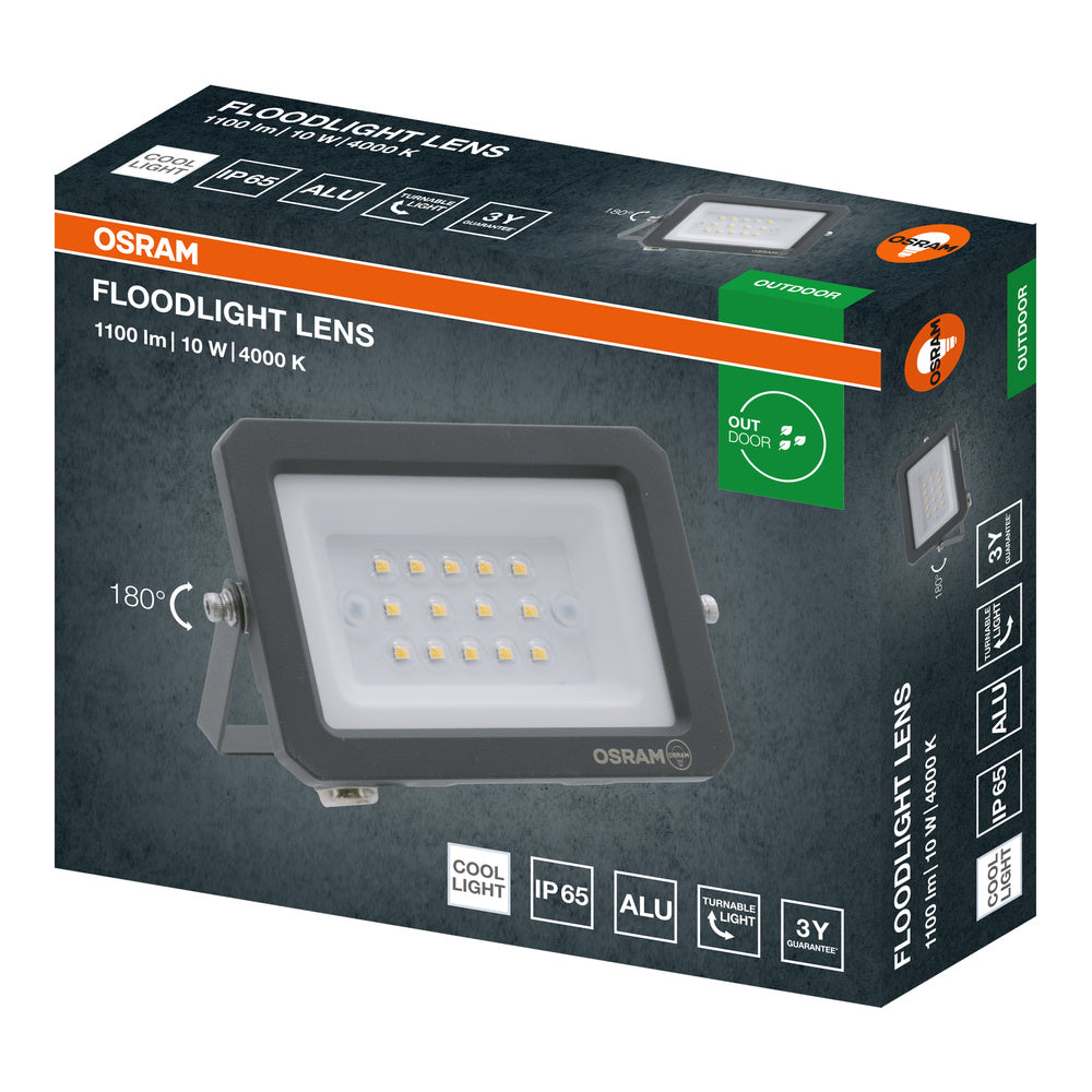 LED reflektor 10W IP65 4000K 110° – vonkajšie LED svietidlo OSRAM