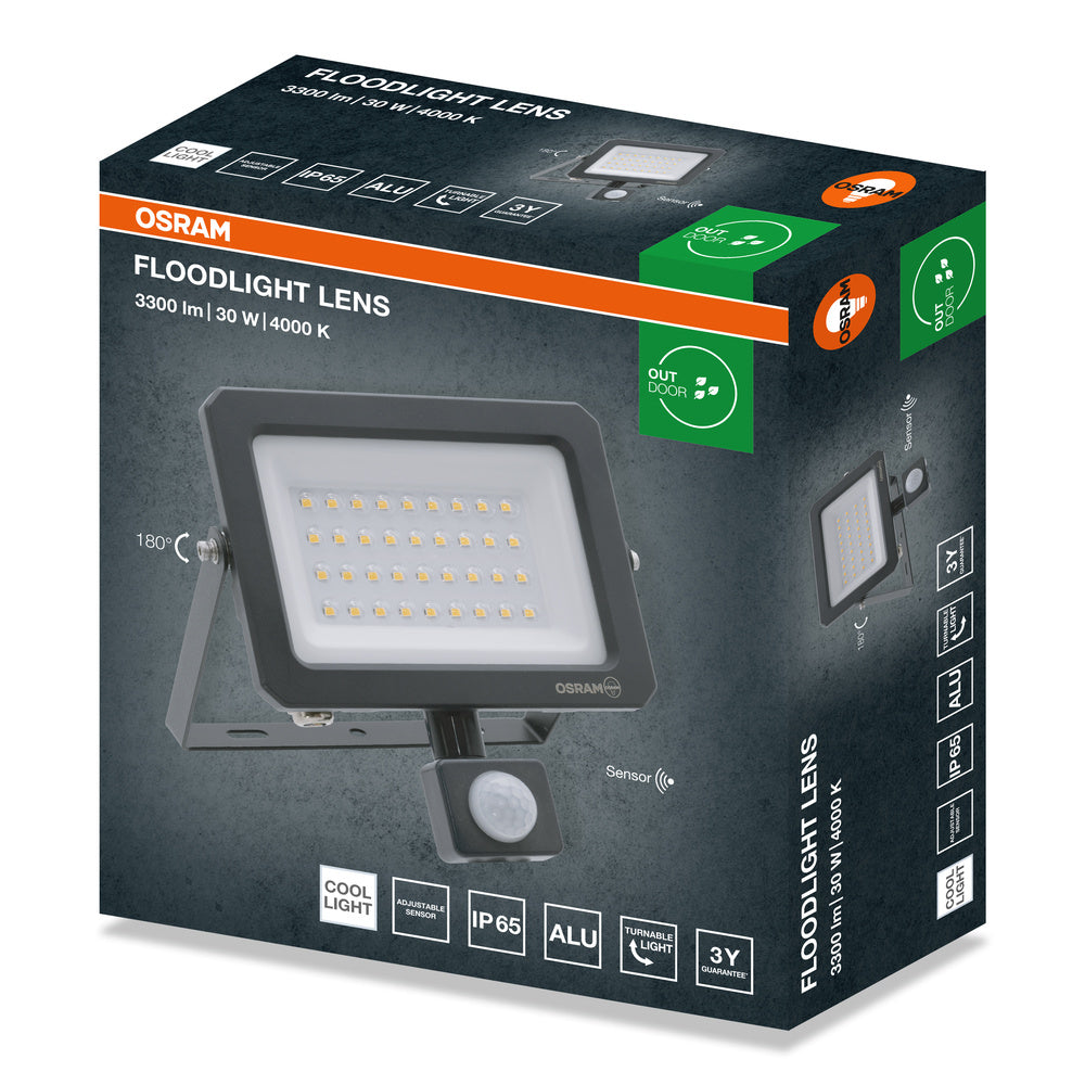 LED reflektor 30W IP65 4000K 110° – vonkajšie LED svietidlo OSRAM