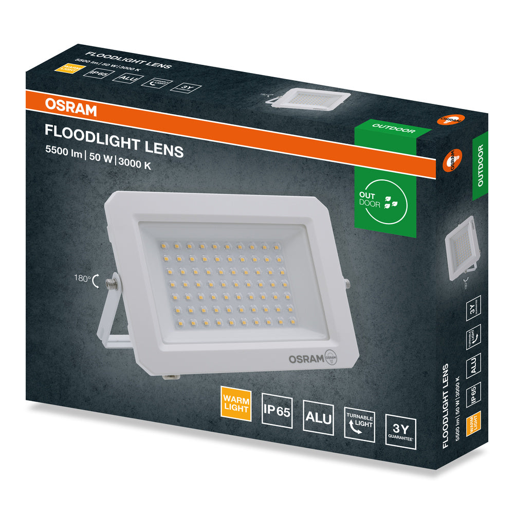 LED reflektor 50W IP65 3000K 110° – vonkajšie LED svietidlo OSRAM