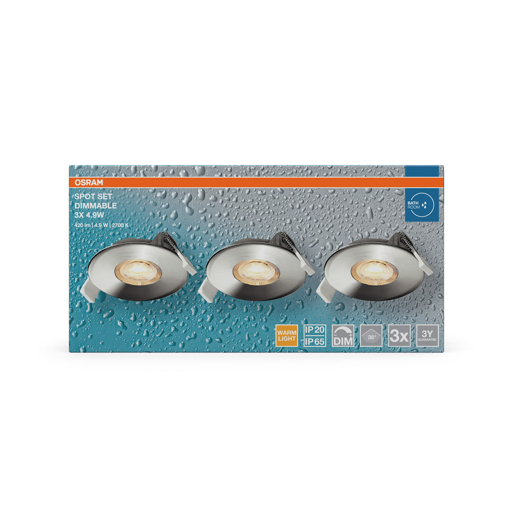 LED stropné svietidlo 4.90W IP65 2700K 36° – stropné LED svietidlo OSRAM