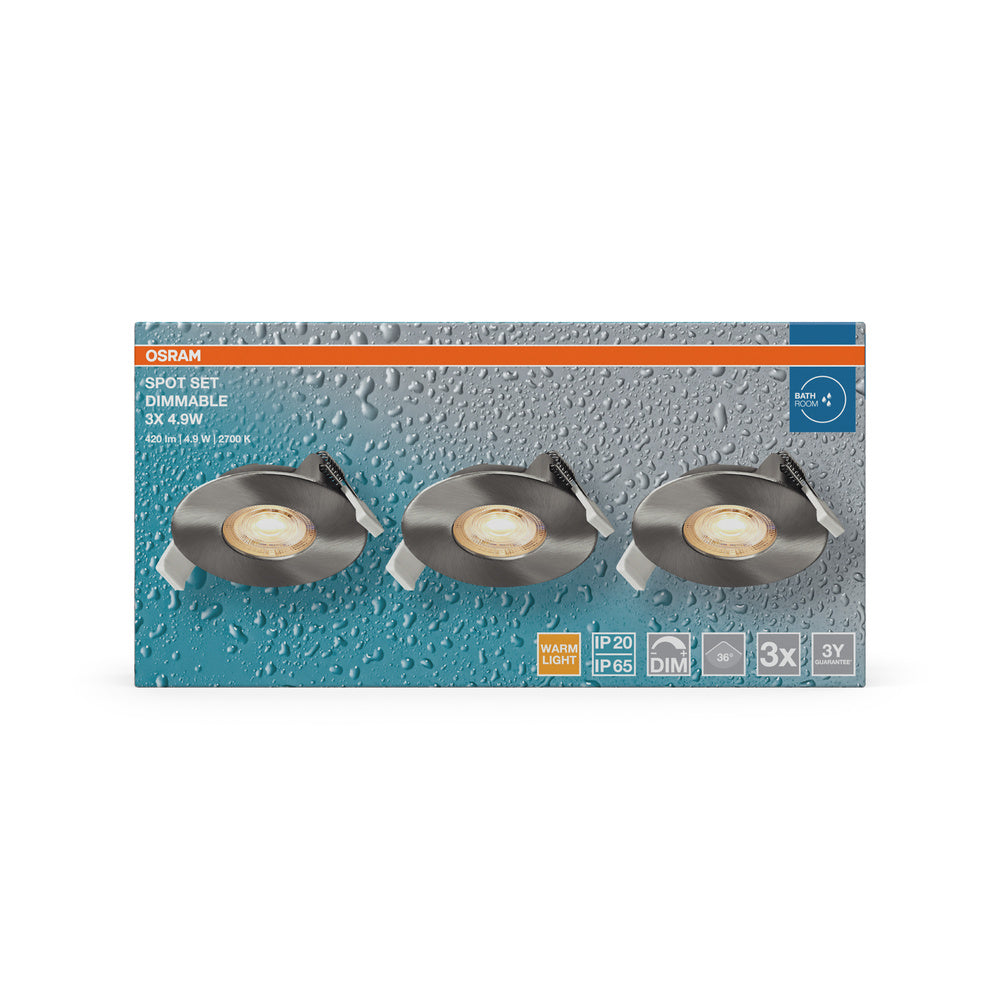LED stropné svietidlo 4.90W IP65 2700K 36° – stropné LED svietidlo OSRAM