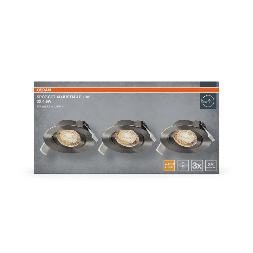 LED stropné svietidlo 4.90W IP20 2700K 36° – stropné LED svietidlo OSRAM
