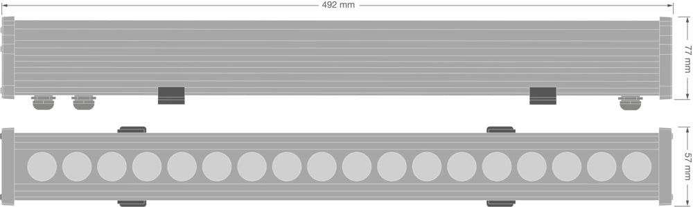 LED nástenné svietidlo 18W IP66 4000K 45° – nástenné LED svietidlo LEDVANCE