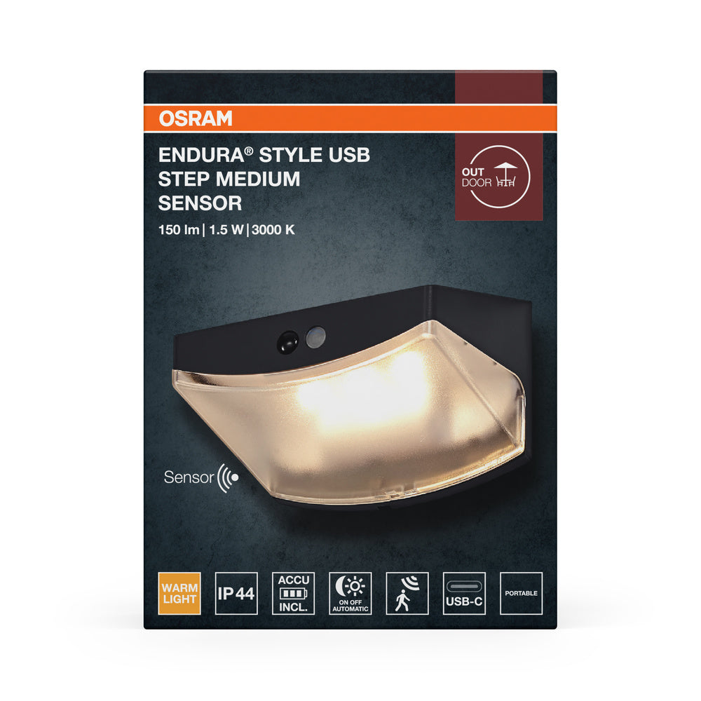 LED nástenné svietidlo 1.50W IP44 3000K 120° – nástenné LED svietidlo OSRAM