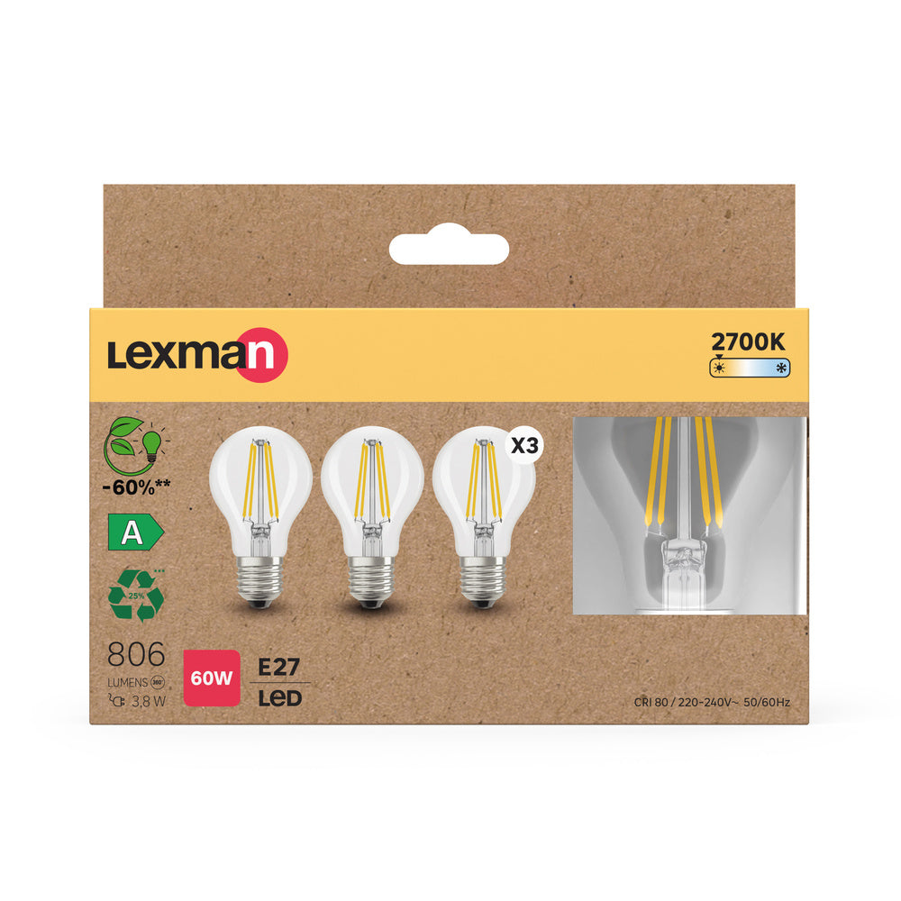 LED stropné svietidlo 3.8W IP20 2700K 330° – stropné LED svietidlo LEXMAN