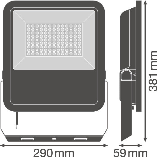 LED reflektor 72W IP65 3000K 48° – vonkajšie LED svietidlo LEDVANCE