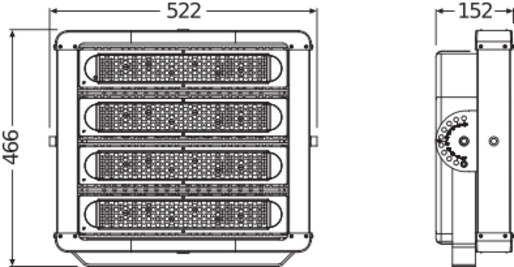 LED reflektor 400W IP65 6500K 90° – vonkajšie LED svietidlo LEDVANCE