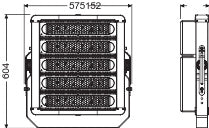 LED reflektor 500W IP65 4000K 55° – vonkajšie LED svietidlo LEDVANCE