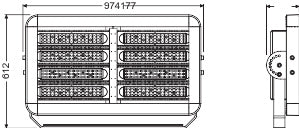 LED reflektor 800W IP65 4000K 40° – vonkajšie LED svietidlo LEDVANCE