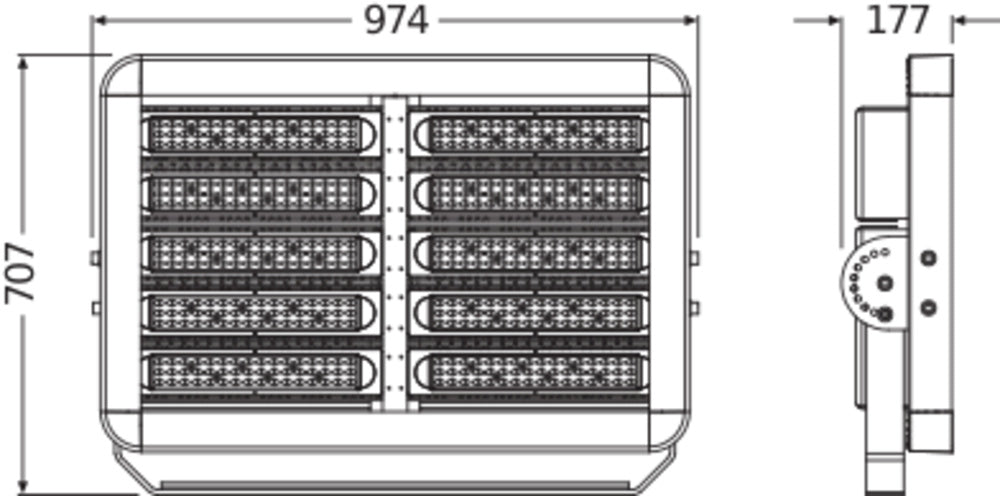 LED reflektor 1000W IP65 6500K 90° – vonkajšie LED svietidlo LEDVANCE