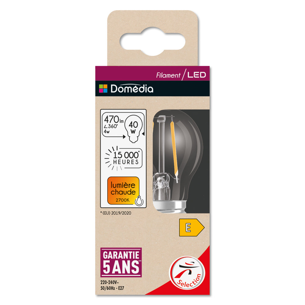 LED stropné svietidlo 4W IP20 2700K 300° – stropné LED svietidlo DOMEDIA