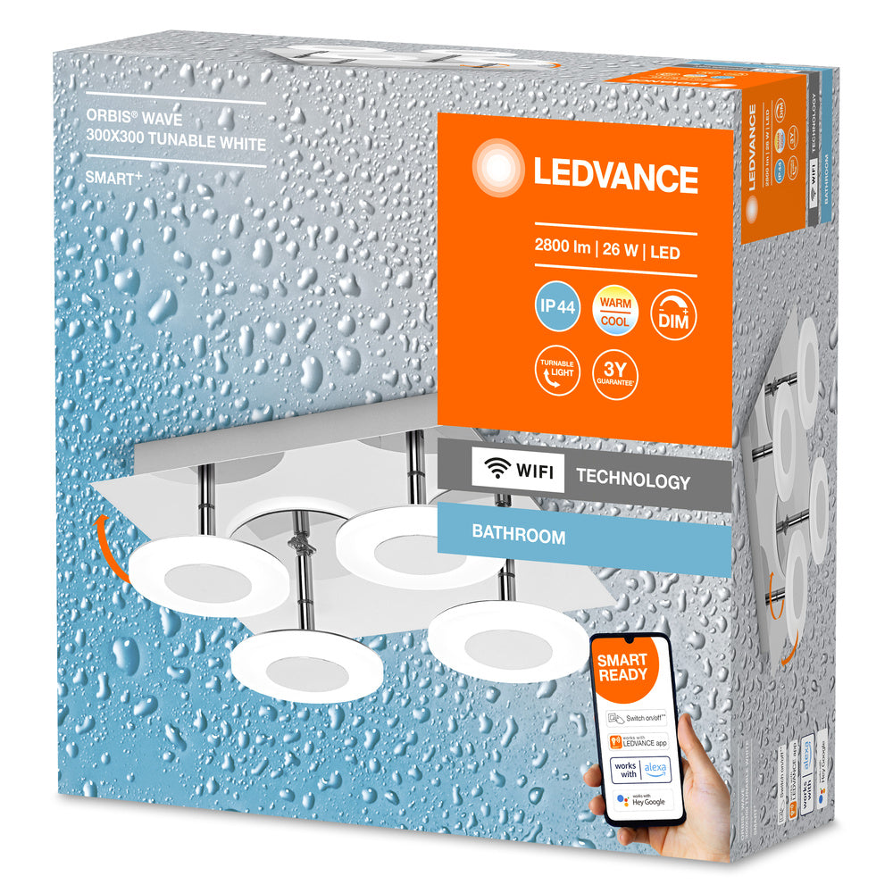 LED nástenné svietidlo 26W IP44 6500K 110° – nástenné LED svietidlo LEDVANCE