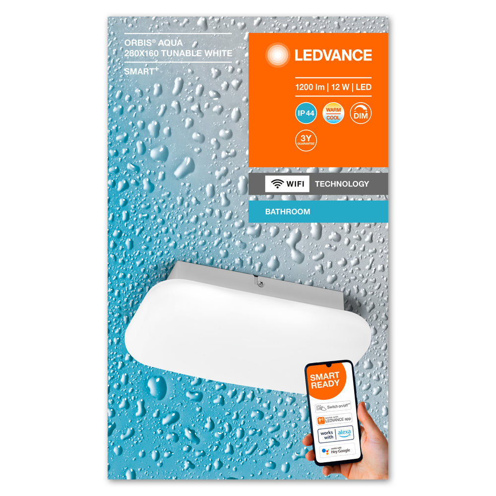 LED nástenné svietidlo 12W IP44 6500K 110° – nástenné LED svietidlo LEDVANCE