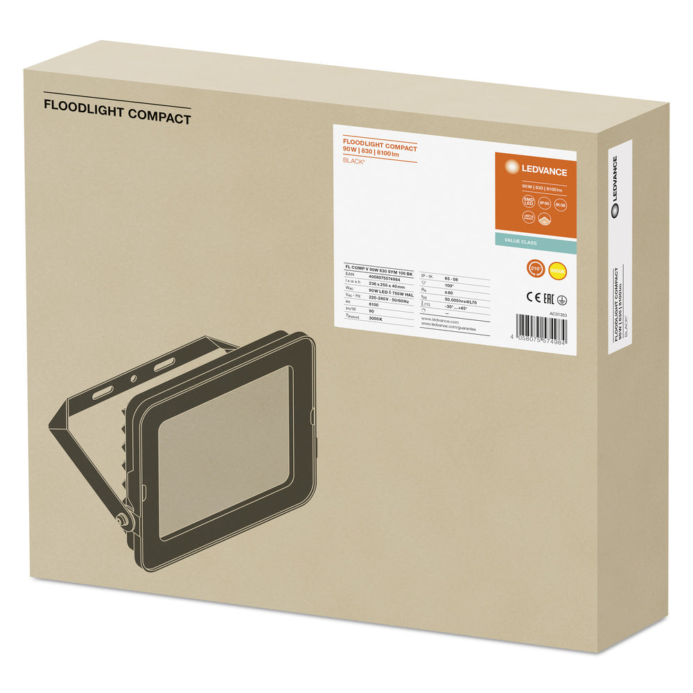 LED reflektor 90W IP65 3000K 100° – vonkajšie LED svietidlo LEDVANCE