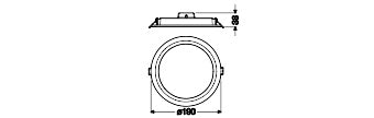 LED downlight 20W IP20 4000K 109° – zápustné LED svietidlo LEDVANCE