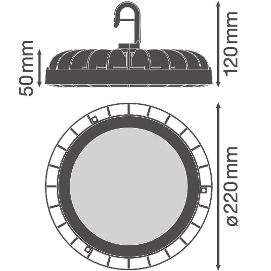 LED High Bay 133W IP65 6500K 110° – priemyselné LED svietidlo LEDVANCE
