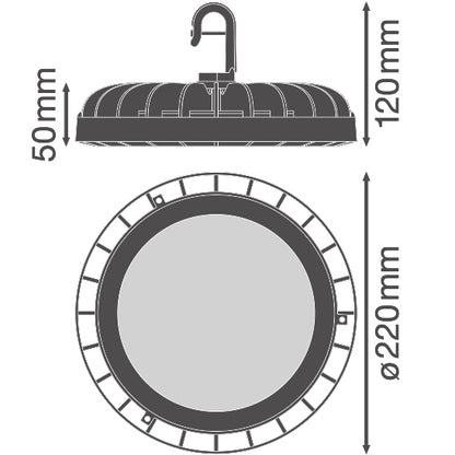 LED High Bay 133W IP65 6500K 110° – priemyselné LED svietidlo LEDVANCE