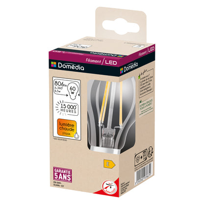 LED stropné svietidlo 6.5W IP20 2700K 300° – stropné LED svietidlo DOMEDIA