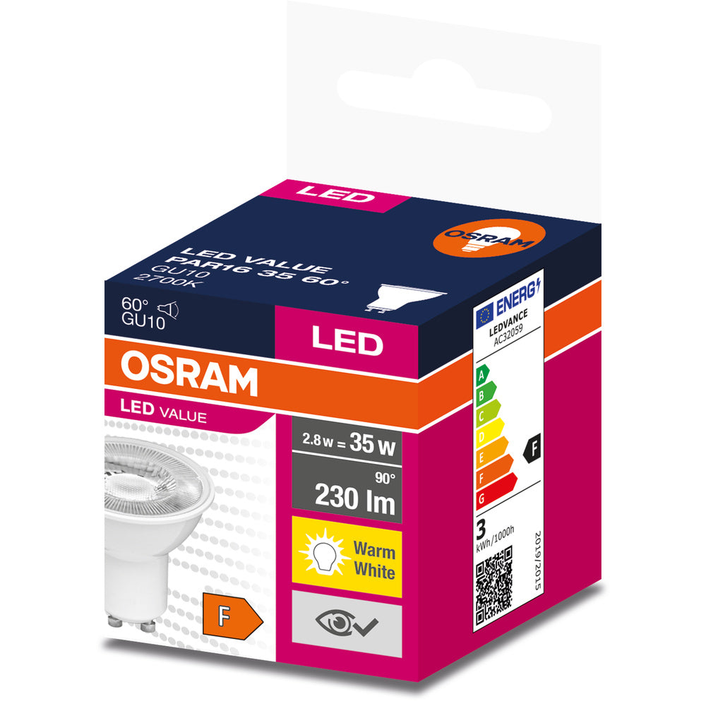 LED downlight 2.8W IP20 2700K 60° – zápustné LED svietidlo OSRAM