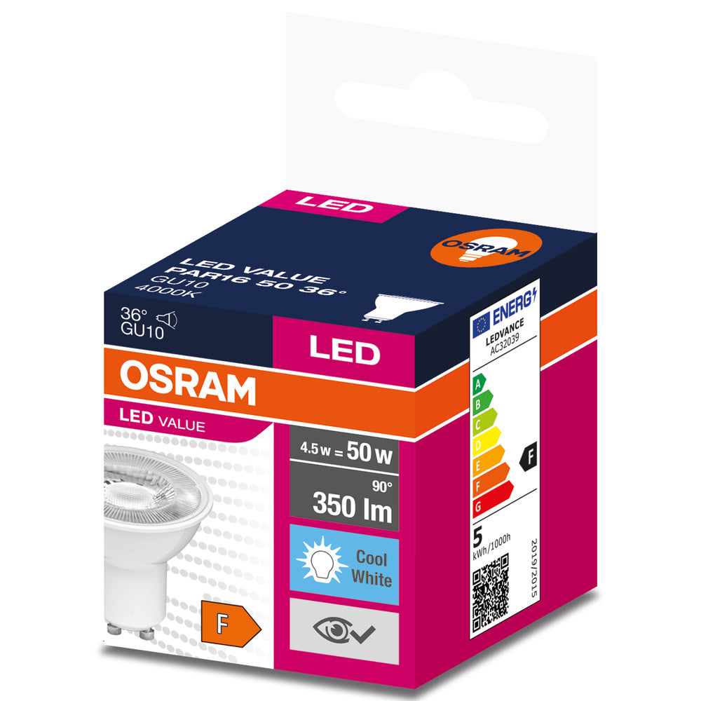 LED downlight 4.5W IP20 4000K 36° – zápustné LED svietidlo OSRAM