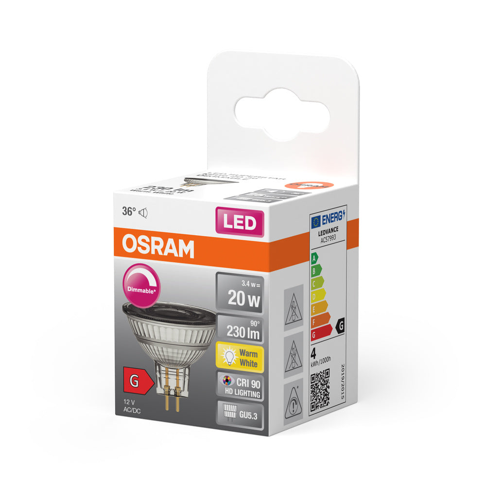 LED stropné svietidlo 3.4W IP20 2700K 36° – stropné LED svietidlo OSRAM