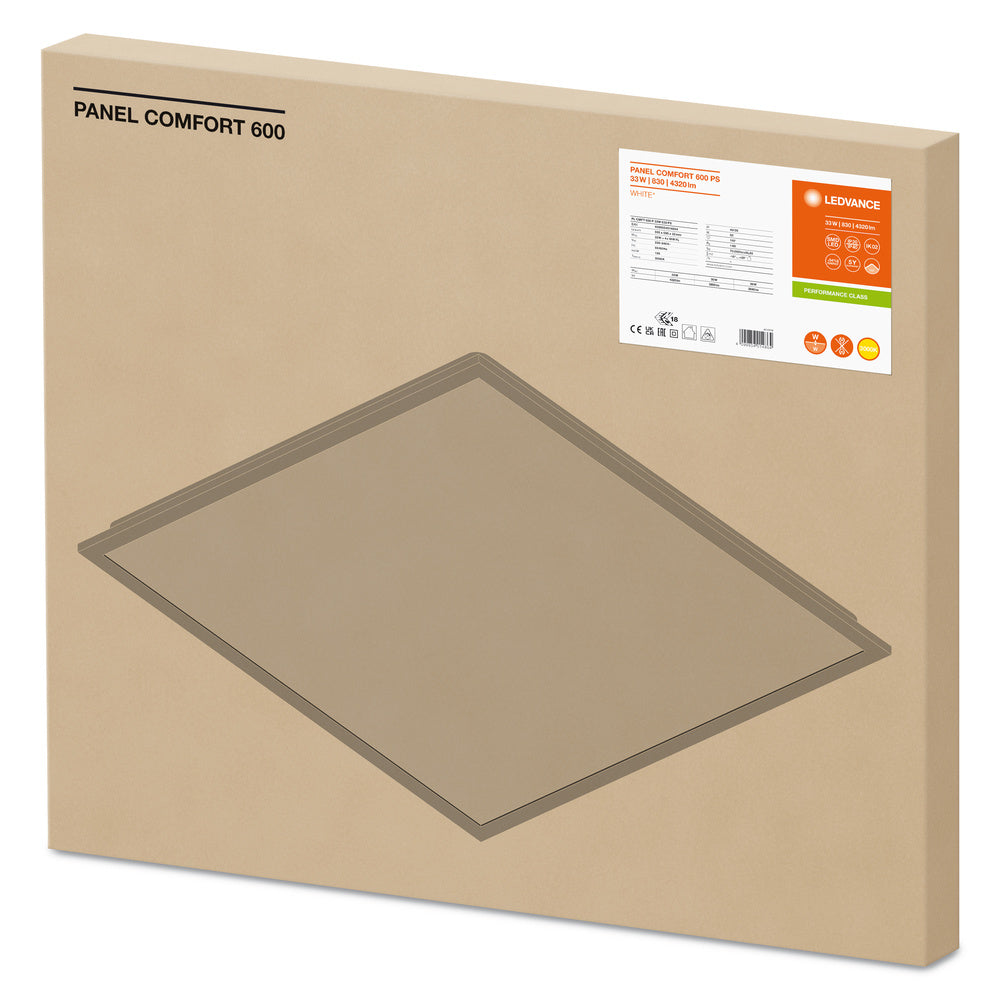 LED panel 33W IP40 3000K 110° – LED stropný panel LEDVANCE