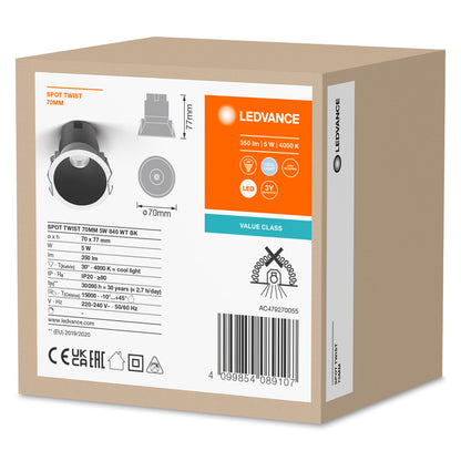 LED stropné svietidlo 5W IP20 4000K 30° – stropné LED svietidlo LEDVANCE