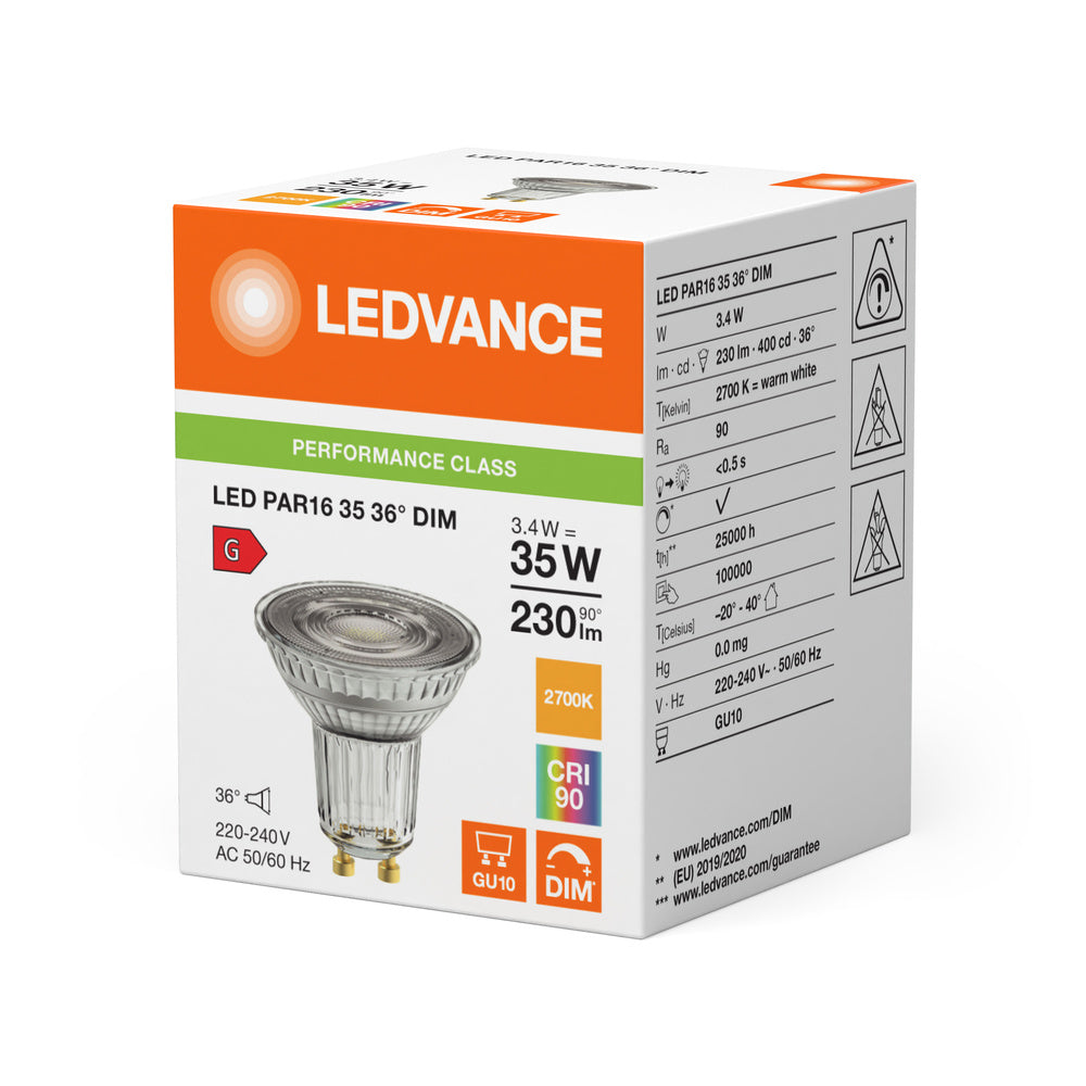LED downlight 3.4W IP20 2700K 36° – zápustné LED svietidlo LEDVANCE