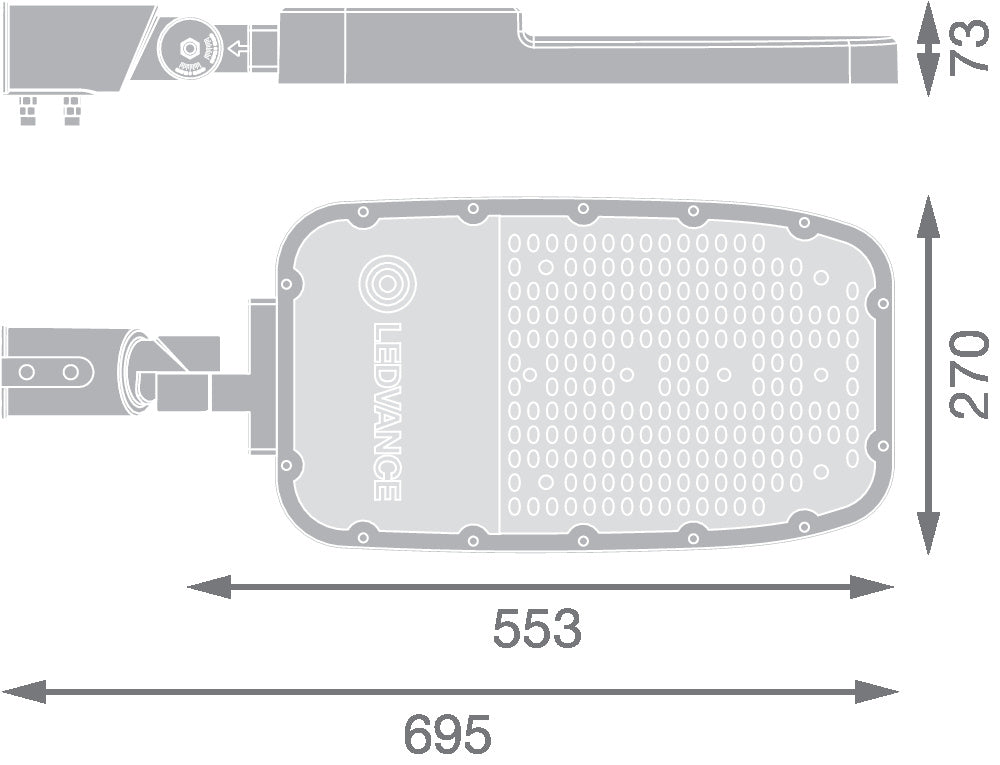 LED pouličné osvetlenie 150W IP66 4000K 155° – pouličné LED svietidlo LEDVANCE