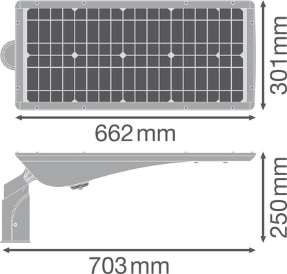 LED pouličné osvetlenie 30W IP65 3000K 35° – pouličné LED svietidlo LEDVANCE