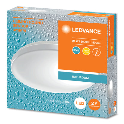 LED stropné svietidlo 24W IP44 3000K 120° – stropné LED svietidlo LEDVANCE