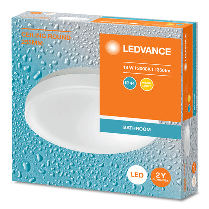 LED stropné svietidlo 18W IP44 3000K 120° – stropné LED svietidlo LEDVANCE