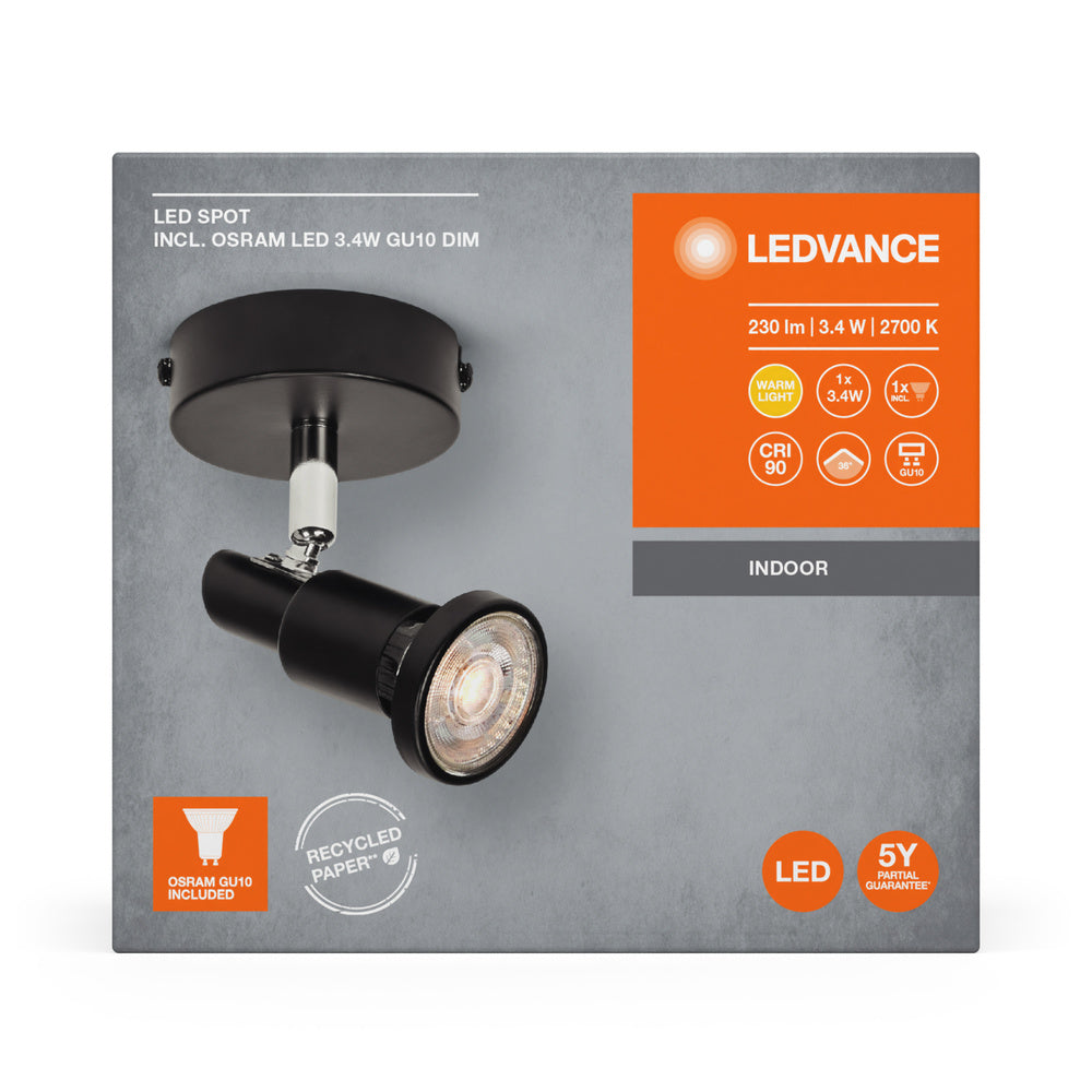 LED stropné svietidlo 3.40W IP20 2700K 36° – stropné LED svietidlo LEDVANCE