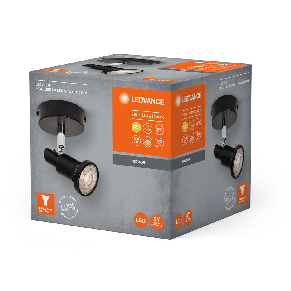 LED stropné svietidlo 3.40W IP20 2700K 36° – stropné LED svietidlo LEDVANCE