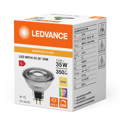 LED stropné svietidlo 5.3W IP20 3000K 36° – stropné LED svietidlo LEDVANCE