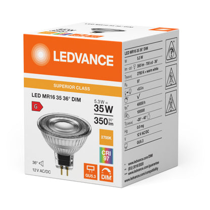 LED stropné svietidlo 5.3W IP20 2700K 36° – stropné LED svietidlo LEDVANCE