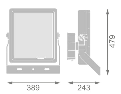 LED reflektor 500W IP66 5700K 12° – vonkajšie LED svietidlo LEDVANCE