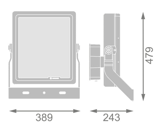 LED reflektor 500W IP66 5700K 90° – vonkajšie LED svietidlo LEDVANCE