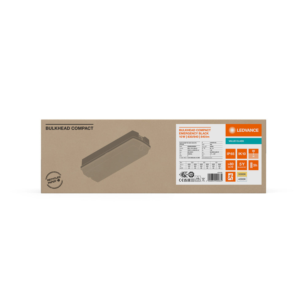 LED nástenné svietidlo 10W IP65 3000K 125° – nástenné LED svietidlo LEDVANCE