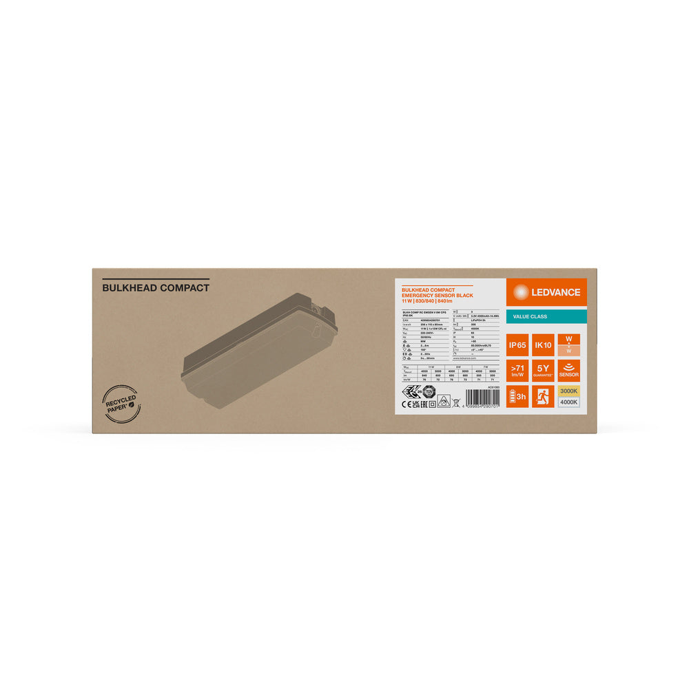 LED nástenné svietidlo 11W IP65 3000K 125° – nástenné LED svietidlo LEDVANCE