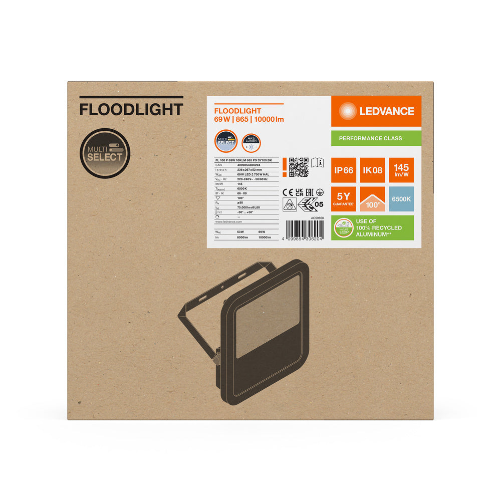 LED reflektor 69W IP66 6500K 100° – vonkajšie LED svietidlo LEDVANCE