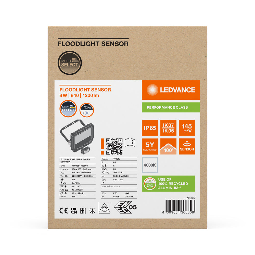 LED reflektor 8W IP65 4000K 100° – vonkajšie LED svietidlo LEDVANCE